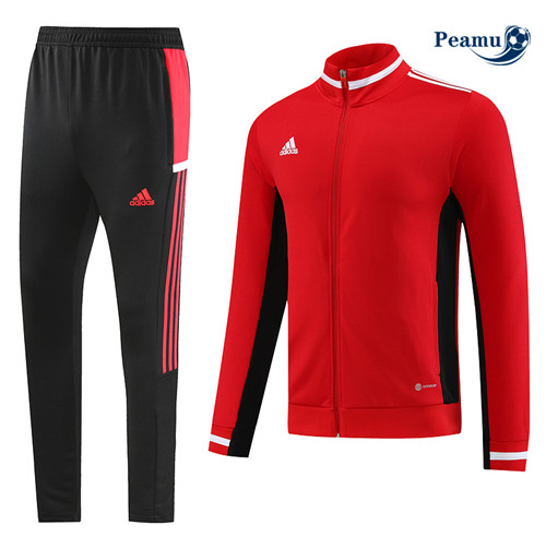 peamu Maglia Calcio Tuta Calcio - Giacca Adidas Rosso 2023-2024 PA2609