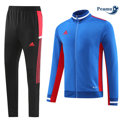 peamu Maglia Calcio Tuta Calcio - Giacca Adidas Blu 2023-2024 PA2610