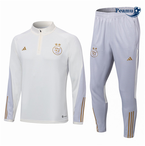 peamu Maglia Calcio Tuta Calcio Algeria Bianco 2022-2023 PA2683