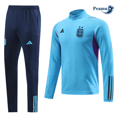 peamu Maglia Calcio Tuta Calcio Argentina Blu 2022-2023 PA2699