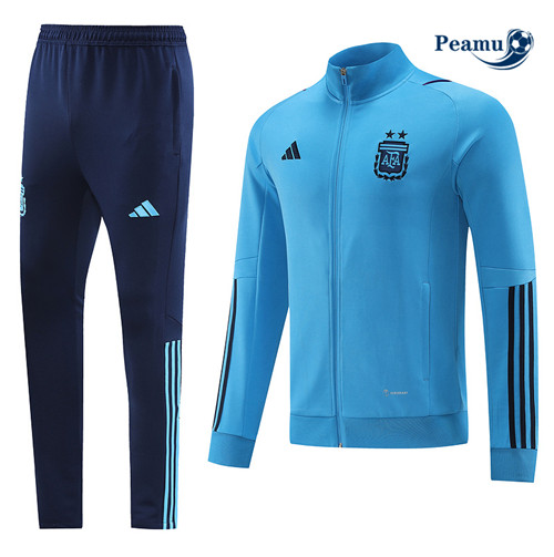 peamu Maglia Calcio Tuta Calcio - Giacca Argentina Blu 2022-2023 PA2703
