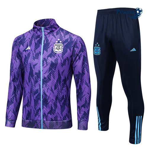 peamu Maglia Calcio Tuta Calcio - Giacca Argentina 3stars Viola 2023-2024 PA2708