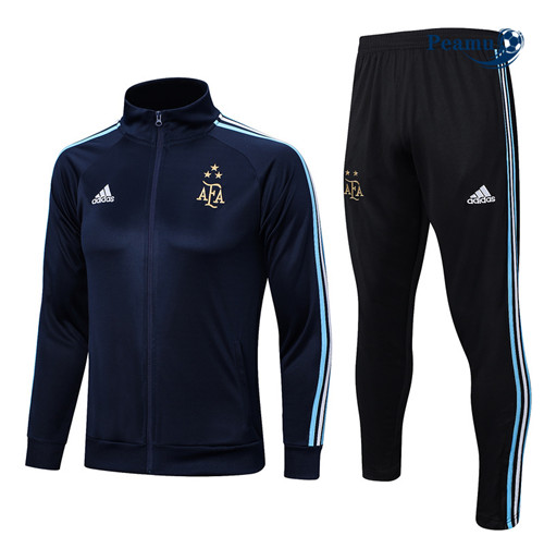peamu Maglia Calcio Tuta Calcio - Giacca Argentina 3stars Blu 2023-2024 PA2710