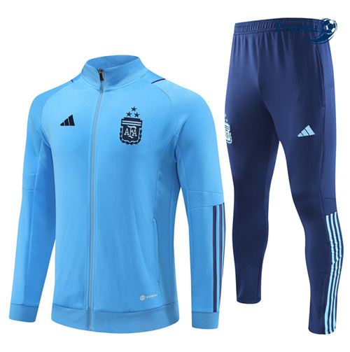 peamu Maglia Calcio Tuta Calcio - Giacca Argentina 3stars Blu 2023-2024 PA2712
