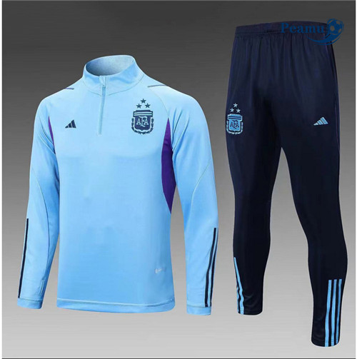 peamu Maglia Calcio Tuta Calcio Argentina Blu 2023-2024 PA2714