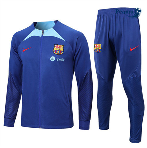 peamu Maglia Calcio Tuta Calcio - Giacca Barcellona Blu 2022-2023 PA2650