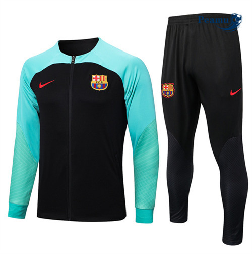 peamu Maglia Calcio Tuta Calcio - Giacca Barcellona Nero 2022-2023 PA2651