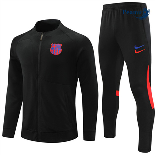 peamu Maglia Calcio Tuta Calcio - Giacca Barcellona Nero 2022-2023 PA2653