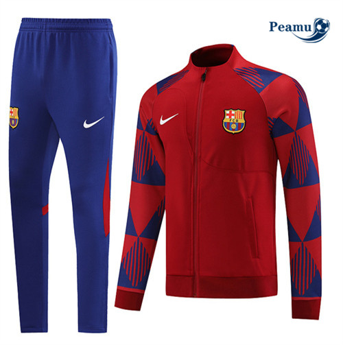 peamu Maglia Calcio Tuta Calcio - Giacca Barcellona Rosso 2022-2023 PA2654