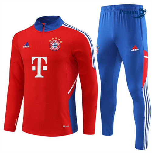 peamu Maglia Calcio Tuta Calcio Bayern Monaco Rosso 2022-2023 PA2628