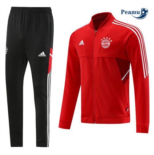 peamu Maglia Calcio Tuta Calcio - Giacca Bayern Monaco Rosso 2022-2023 PA2630