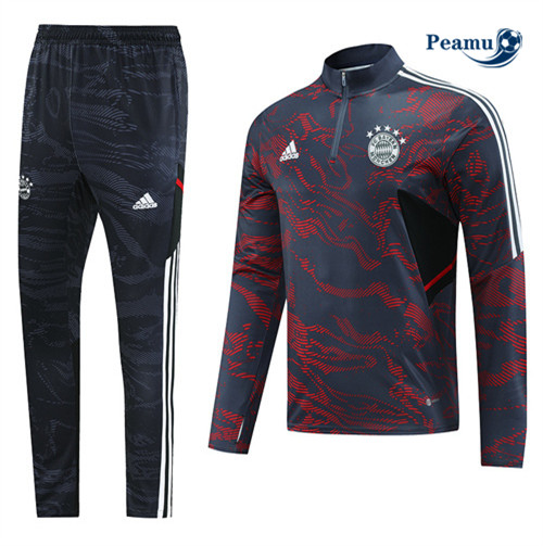 peamu Maglia Calcio Tuta Calcio Bayern Monaco Grigio 2022-2023 PA2631