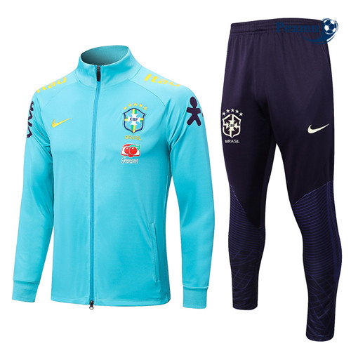 peamu Maglia Calcio Tuta Calcio - Giacca Brasile Blu 2022-2023 PA2717