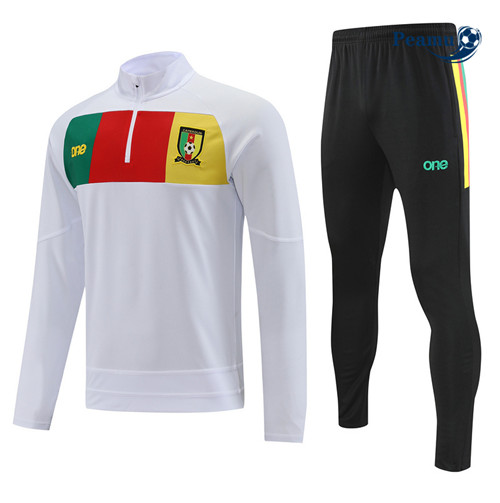 peamu Maglia Calcio Tuta Calcio Cameroun Bianco 2022-2023 PA2721