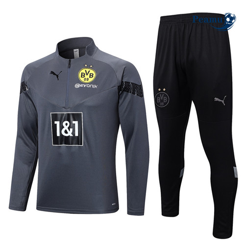peamu Maglia Calcio Tuta Calcio Dortmund Grigio 2022-2023 PA2634