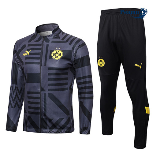 peamu Maglia Calcio Tuta Calcio - Giacca Dortmund Nero 2022-2023 PA2641