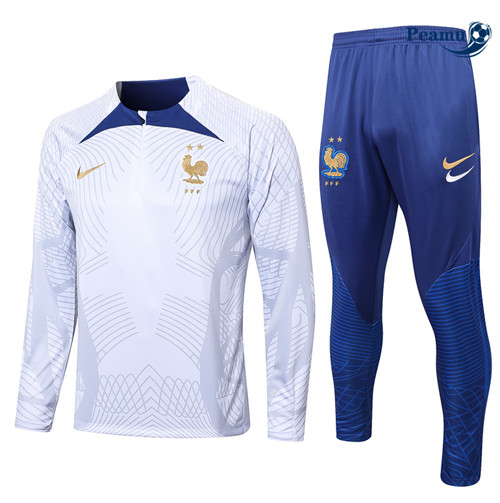 peamu Maglia Calcio Tuta Calcio Francia Bianco 2022-2023 PA2731