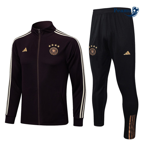 peamu Maglia Calcio Tuta Calcio - Giacca Germania Nero 2022-2023 PA2694