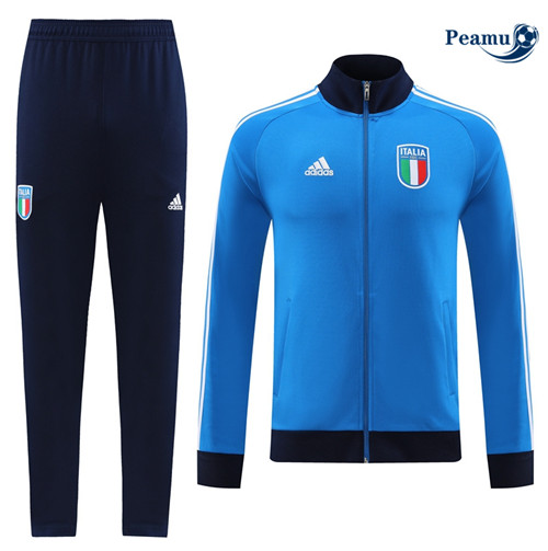 peamu Maglia Calcio Tuta Calcio - Giacca Italia Blu 2022-2023 PA2734