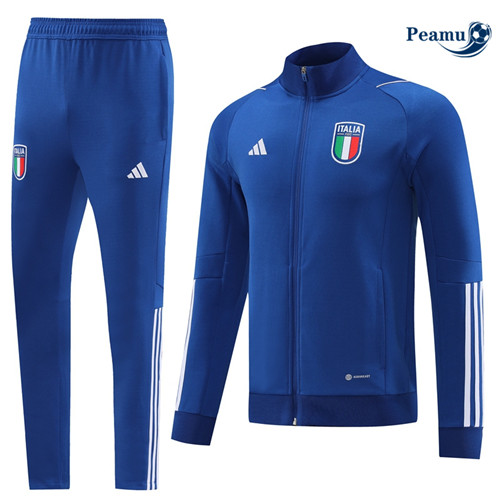 peamu Maglia Calcio Tuta Calcio - Giacca Italia Blu 2022-2023 PA2735
