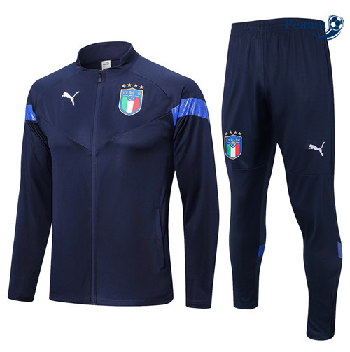 peamu Maglia Calcio Tuta Calcio - Giacca Italia Blu 2022-2023 PA2736