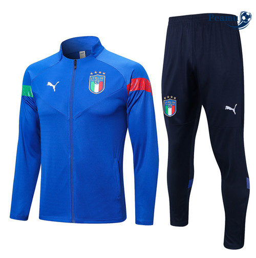 peamu Maglia Calcio Tuta Calcio - Giacca Italia Blu 2022-2023 PA2737