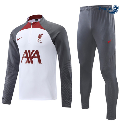 peamu Maglia Calcio Tuta Calcio Liverpool Bianco 2022-2023 PA2767