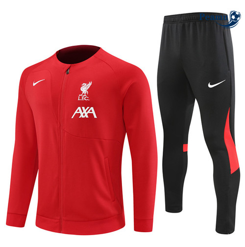 peamu Maglia Calcio Tuta Calcio - Giacca Liverpool Rosso 2022-2023 PA2773