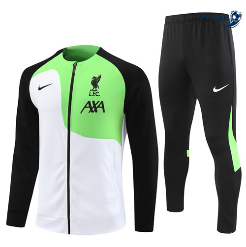 peamu Maglia Calcio Tuta Calcio - Giacca Liverpool Bianco 2023-2024 PA2778