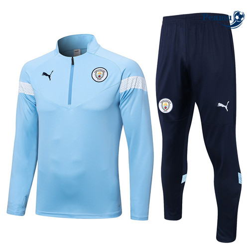 peamu Maglia Calcio Tuta Calcio Manchester City Blu 2022-2023 PA2780
