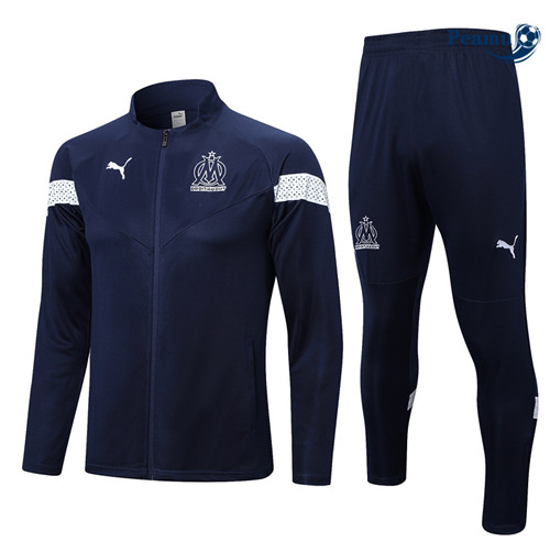 peamu Maglia Calcio Tuta Calcio - Giacca Marsiglia Blu 2022-2023 PA2673