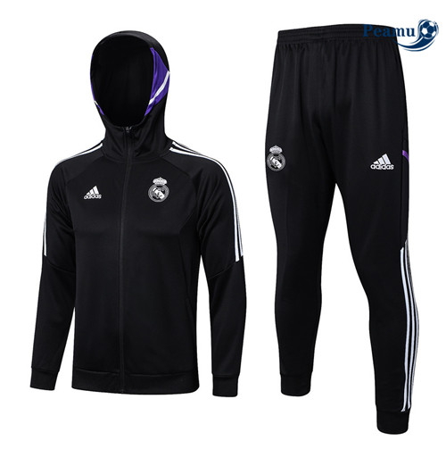 peamu Maglia Calcio Tuta Calcio - Giacca Real Madrid Nero 2022-2023 PA2667