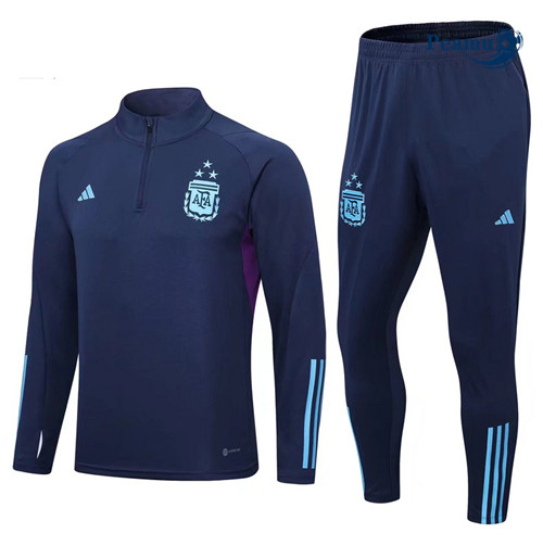 peamu Maglia Calcio Tuta Calcio Bambino Argentine Blu 2022-2023 PA2859