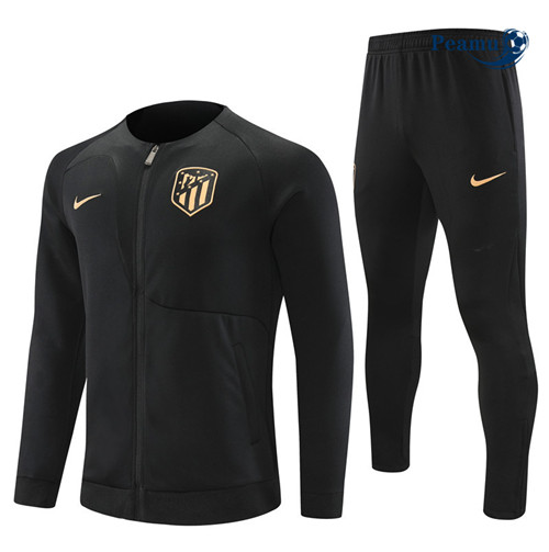 peamu Maglia Calcio Tuta Calcio - Giacca Bambino Atletico Madrid Nero 2022-2023 PA2831