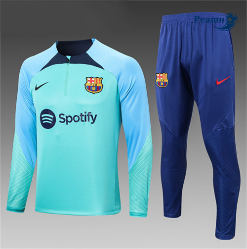 peamu Maglia Calcio Tuta Calcio Bambino Barcellona Blu 2022-2023 PA2835