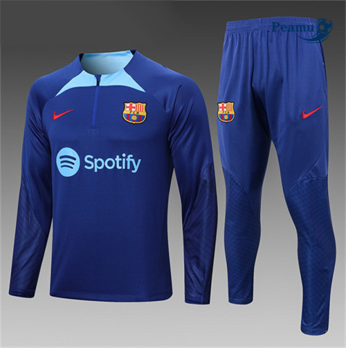 peamu Maglia Calcio Tuta Calcio Bambino Barcellona Blu 2022-2023 PA2836