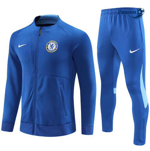 peamu Maglia Calcio Tuta Calcio - Giacca Bambino Chelsea Blu 2022-2023 PA2876