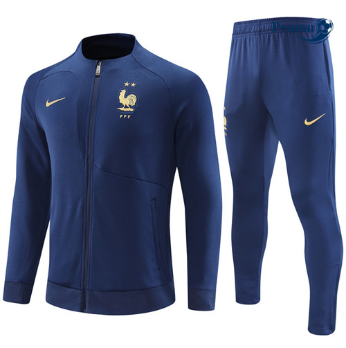 peamu Maglia Calcio Tuta Calcio - Giacca Bambino Francia Blu 2022-2023 PA2867
