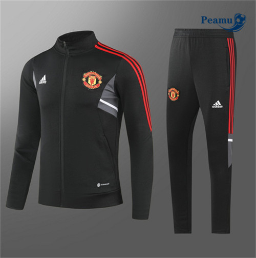 peamu Maglia Calcio Tuta Calcio - Giacca Bambino Manchester United Nero 2022-2023 PA2889