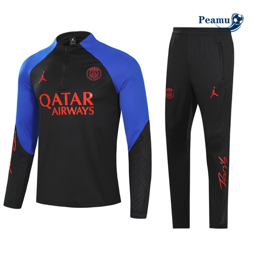 peamu Maglia Calcio Tuta Calcio Bambino Paris PSG Nero 2022-2023 PA2850