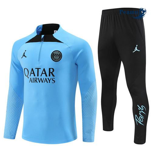 peamu Maglia Calcio Tuta Calcio Bambino Paris PSG Blu 2023-2024 PA2851
