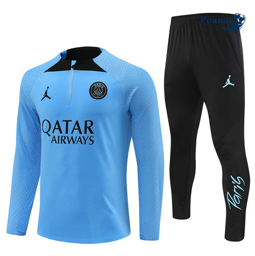 peamu Maglia Calcio Tuta Calcio Bambino Paris PSG Player Blu 2023-2024 PA2852