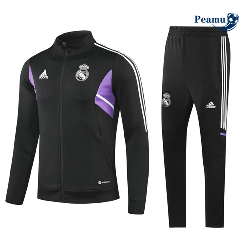 peamu Maglia Calcio Tuta Calcio - Giacca Bambino Real Madrid Nero 2022-2023 PA2840