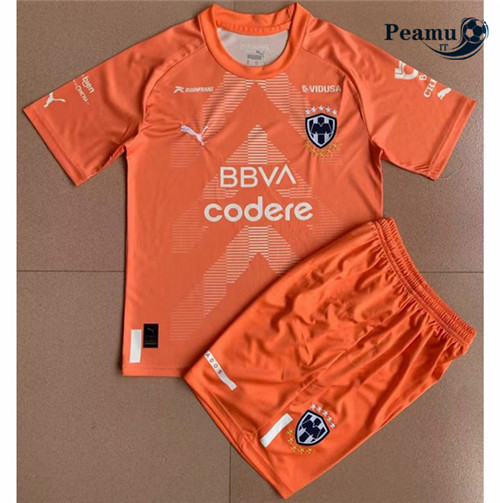 peamu.it - pt036 Maglia Calcio Monterrey Bambino Gardien de but Orange 2022-2023