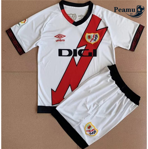 peamu.it - pt063 Maglia Calcio Rayo Vallecano Bambino Domicile 2022-2023