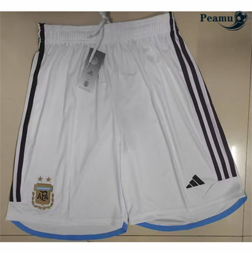 peamu.it - pt135 Maglia Calcio Pantaloncini Argentina Blanc 2022-2023