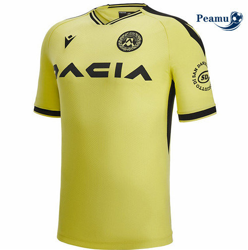 peamu.it - pt170 Maglia Calcio Udinese Calcio Vert/Jaune 2022-2023