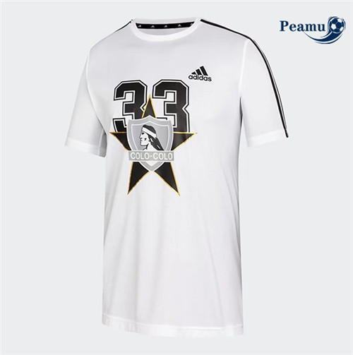 peamu.it - pt216 Maglia Calcio Colo-Colo Blanc 2022-2023