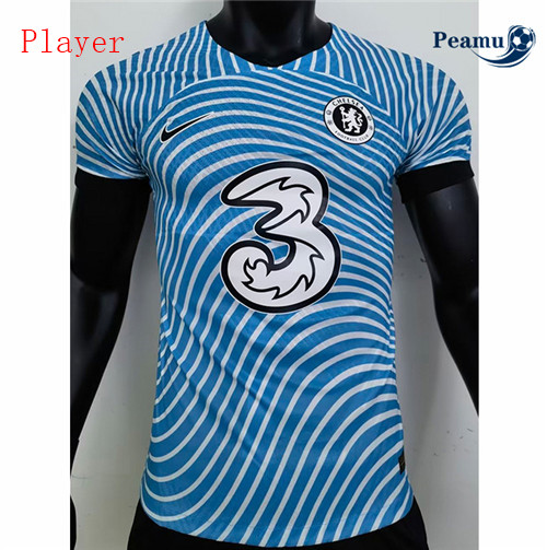 peamu.it - pt258 Maglia Calcio Player Chelsea Bleu 2022-2023