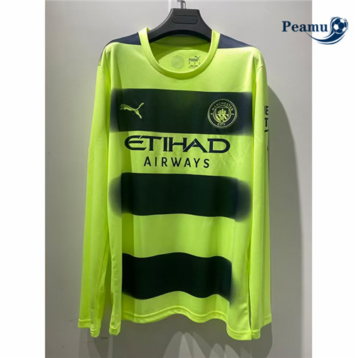 peamu.it - pt264 Maglia Calcio Manchester City Third Manche Longue 2022-2023
